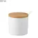 Chinese Style Solid Color Ceramic Seasoning Jar Salt And Pepper Shakers With Cover Kitchen Supplies Seasoning Box