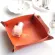 Jinserta Pu Leather Folding Tray Jewelry Display Plate Earrings Rings Cosmetic Organizer Desk Key Coin Watch Sundries Box