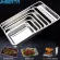 Jinserta Stainless Steel Storage Trays Thick Pans Rectangular Multi-Function Cafeteria Tray Barbecue Deep Rice Dishes Plate