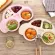 WHEAT STRAW BABY CARTOON TODDLER DIVIDED PLATES DURABLE DUNNER PLATE NON SLIP KIDS TRAY FOEDING FOOD DISHES Children Training @5