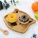 Dessert Plate Wooden Dish Heart / Pear / Bear Shape Dinner Plate Bread Dish Plate Snack Fruit Tray Storage Kitchen Supplies