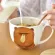 600ml Creative Ceramic Mug Animal Cover And Spoon Special Slotted Cup Breakfast Bowl Mug Home Office Fancy Tea Drinker