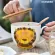600ml Creative Ceramic Mug Animal Cover And Spoon Special Slotted Cup Breakfast Bowl Mug Home Office Fancy Tea Drinker