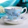 1 PC Ceramics Afternoon Black Coffee Tea Cup European Style Bone Coffee Cups Spaons Drinkware Set with Box