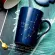 Personality Constellation Pattern Mug Men And Women Household Milk Ceramic Cup With Lid 450ml Mugs Coffee Cups Cafe Couple Mugs