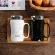 Ceramic Mugs 12 Constellations Mug Black And Whitecup Ceramic Coffee Tea Cup Mugs Give Cup Lid And Spoon