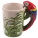 Creative Cute Parrot Woodpecker Frog 3D Stereo Bird Ceramic Mug Cup Hand Painted 3D Animal Cup Children Room Decoration