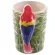 Creative Cute Parrot Woodpecker Frog 3d Stereo Bird Ceramic Mug Cup Hand Painted 3d Animal Cup Children Room Decoration