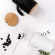 270ml Wooden Lid Ceramic Water Cup with Spoon Green Cactus Mug with Handle Creative Milk Coffee Cup Juice Office Water Cup