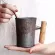 260-300ml Creative Ceramic Coffee Mug Tumbler Rust Glaze With Wooden Handle Tea Milk Beer Water Cup Home Office Drinkware