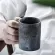 260-300ml Creative Ceramic Coffee Mug Tumbler Rust Glaze With Wooden Handle Tea Milk Beer Water Cup Home Office Drinkware