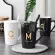 CUP CERAMIC CUP MUG WITH LID SPOON MALE and Female Students Korean Version Milk Cup Drinking Cup Household Tea Cup Cup Cup Cup Cup