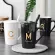 Cup Ceramic Cup Mug With Lid Spoon Male And Female Students Korean Version Milk Cup Drinking Cup Household Tea Cup Coffee Cup