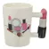Creative Ceative Ceramic Mugs 3D Hand Painted Cup Girl Makeup Tools Beauty Kit Nail Handle Milk Tea Coffee Mug for Women