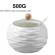 Household Kitchen Supplies Salt Shaker/creative Oiler Wave Pattern Seasoning Jar White Ceramic Wood Cover Storage Tool