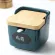 Nordic Ceramic Seasoning Pot Set Kitchen Salt Sugar Bowl Msg Seasoning Box Household Seasoning Bottle Square Pepper Pot