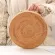 Rattan Handwoven Round High Wall Severash with Handle Food Storage Plate Handles for Breakfast Drink Coffee Tea