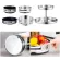 360 Degree Rotating Service Tray Plate Kitchen Spice Seasoning Bottle Storage Organizer for Dry Food Snack