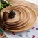 Kitchen Tableware Bread Butter Plates Japanese Style Solid Wood Round Fruit Salad Bread Dessert Dish Bowl Tray