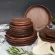 Kitchen Tableware Bread Butter Plates Japanese Style Solid Wood Round Fruit Salad Bread Dessert Dish Bowl Tray