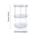 New 360 Rotation Cabinet Organizer Storage Spice Drink Cosmetic Storage Rack Pet Transparent Turntable for Kitchen Bathroom Room