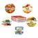 2PCS Stackable Food Preservation Tray Vacuum Seal Food Storage Container with Elastic Lid Oven Microwave Reusable Kitchen Tools
