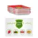 2PCS Stackable Food Preservation Tray Vacuum Seal Food Storage Container with Elastic Lid Oven Microwave Reusable Kitchen Tools