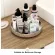 2pc 360 Stainless Steel Rotation Cabinet Storage Tray Spice Drink Cosmetic Organizer Plate Rack Turntable Holder Kitchen Tool