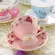 European Style Coffee Cup Set with Saucer Black Tea Bone China Butterfly Rose Pattern Mugs