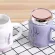 Creative Cartoon Laveder Ceramic Water Mug with Cover Leakproof Coffee Milk Juice Cup Home Office Drinkware