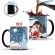 New Merry Ceramic Heat Sensitive Thermochromic Coffee Milk Water Cup Color Changing Cups