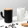 Wooden Lid Ceramic Water Cup Creative Ceramic Cactus Straight Mug Couple Stripe Hotel Home Office Cup