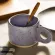 280ml Ring Handle Ceramic Mug Candy Color Milk Coffee Cup Office Home Drinkware Breakfast Cups