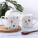 Oussirro Cute Ceramic Cup Cartoon Mug Space Galaxy Creative Glass Large Capacity Milk Cup Cup Cup Counts Coffee Cup Box