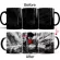 One Piece Black Crazy Luffy Mug 350ml Color Changing Coffee Mugs Cup Moring Milk Cup Mugs For Boy Friends Dropshipping