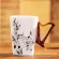 Nordic Porcelain Music Milk Mug Creative Violin Guitar Style Ceramic Coffee Cup Teacups With Handle Drinkware Novelty S