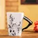 Nordic Porcelain Music Milk Mug Creative Violin Guitar Style Ceramic Coffee Cup Teacups With Handle Drinkware Novelty S