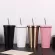 16OZ 304 Stainless Steel Auto Coffeetea Vacuum Mug Travel Straw.