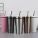 16OZ 304 Stainless Steel Auto Coffeetea Vacuum Mug Travel Straw.