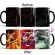 One Piece Black Crazy Luffy Mug 350ml Color Changing Coffee Mugs Cup Moring Milk Cup Mugs For Boy Friends Dropshipping
