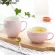 HouseEeyou Pumpkin Design Coffee Mug Soild Color Big Capacity Tea Water Milk Juicer Drinks Mugs Teacups for Home Office USE