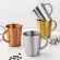 Korean 304 Stainless Steel Double-Layer Water Mug with Handle Beer Mug Thermal Insulation Household Coffee Mug Crash Proof Mug