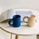 Nordic Ceramic Mug Big Handle Coffee Mug Hand Pinch Hand-Glazed Water Tea Cups Milk Cup Home Office Water Cup