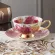 Europe Noble Bone China Coffee Cup Saucer Spoon Set 200ml Luxury Ceramic Mug -Grade Porcelain Tea Cup Cafe Party Drinkware