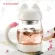 Portable Cute Cat Glass Personality Milk Mug Cup With Infuser Office Coffee Tumbler Creative Breakfast Mugs Flower Tea Cup