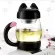 Portable Cute Cat Glass Personality Milk Milk Mug Cup with Infuice Coffee Tumbler Creative Breakfast Mugs Flower Tea Cup