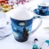 Van Gogh Starry European Small Luxury Coffee Cup Set Latte Flower Cup Cappuccino Afternoon Tea Mug Wf819345