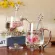Colored Enamel Glass Coffee Mugs Europe Style Tea Cups Flower Creative Drinkware