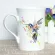 Mayrey Beautiful Bird Printing Cup Ceramic Coffee Mug With Photo Watercolor Hummingbird Photo Art Mug 11oz