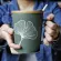Nordic Leaf Coffee Mug Frosted Ceramic Creative Personality Mug With Lid And Spoon Office Tea Water Cup Drinkware